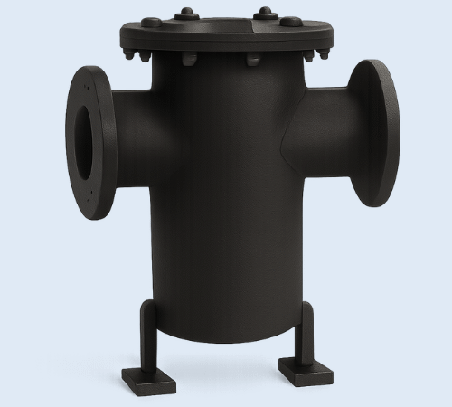 MS FABRICATED T- TYPE STRAINER F/E